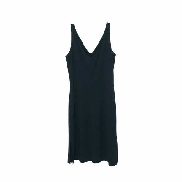 Gap Black V Neck Sleeveless Dress Size 2 - Picture 2 of 4